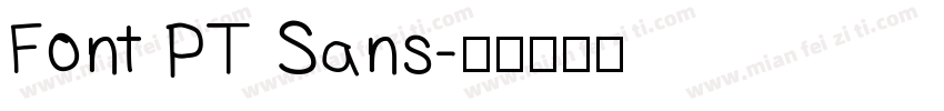 Font PT Sans字体转换